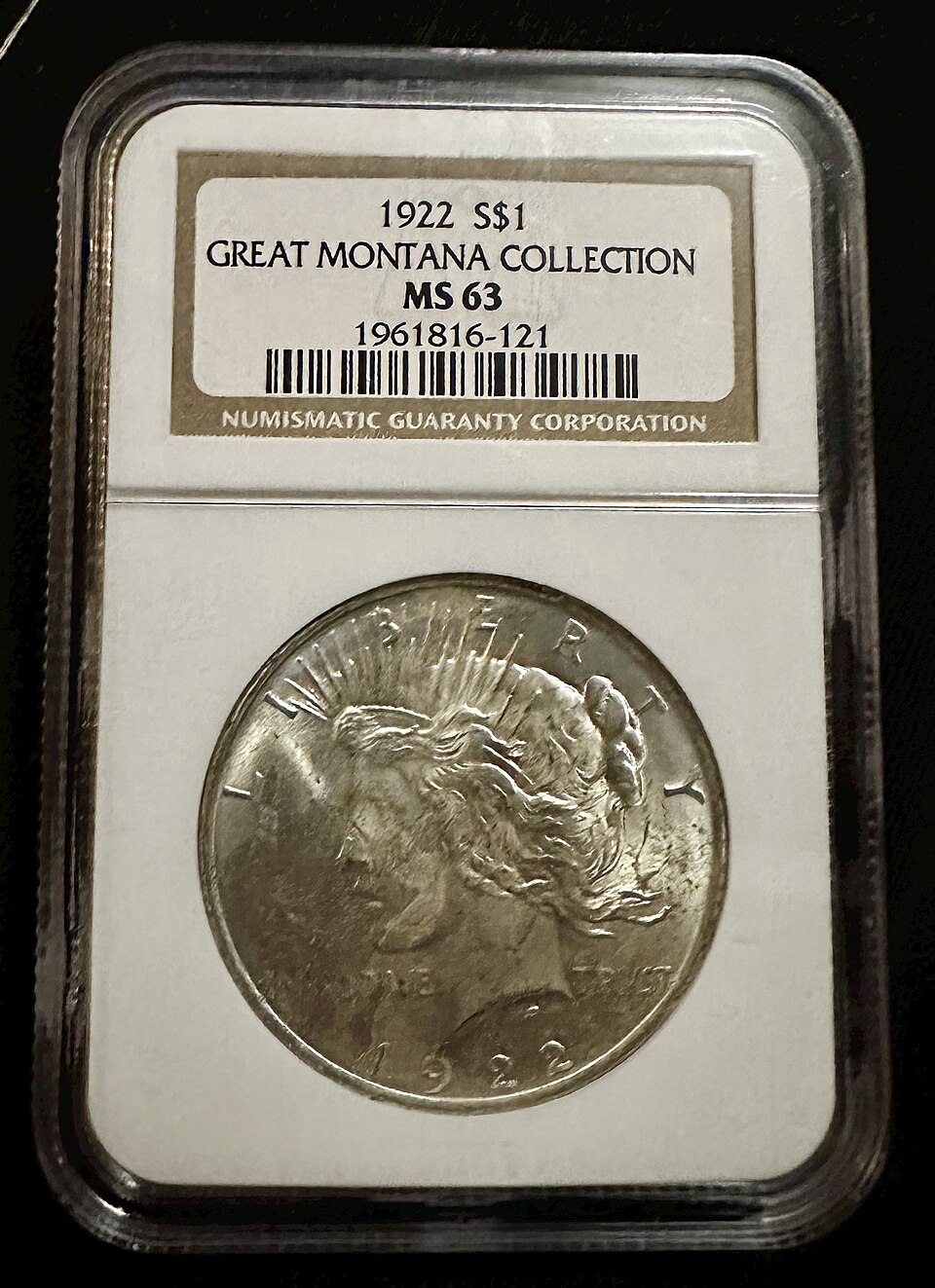 NGC Graded Coin Slab